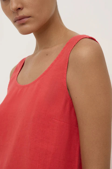 ASSEMBLY LABEL // Selma Linen Mini Dress CHILLI