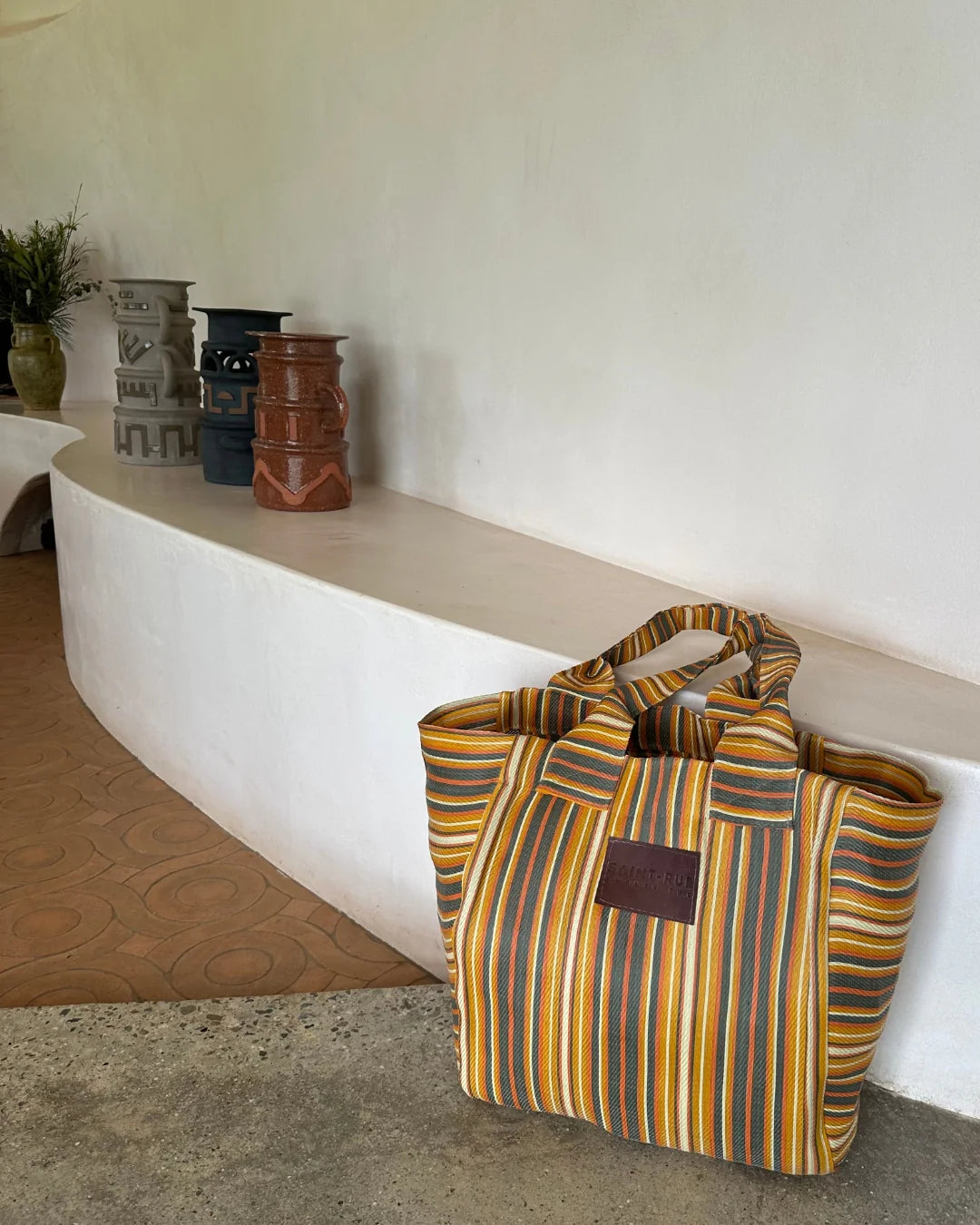 Open Shoulder Tote BURNT ORANGE