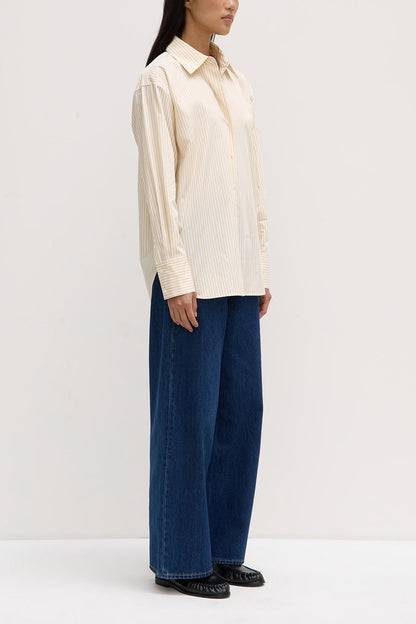 ASSEMBLY LABEL // Signature Poplin Shirt CHAMOMILE/WHITE