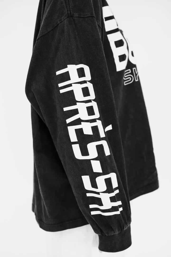 BEIGED // Apres Ski Club LS Tee  BLACK