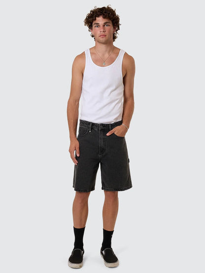 THRILLS // Slacker Denim Short ASH BLACK