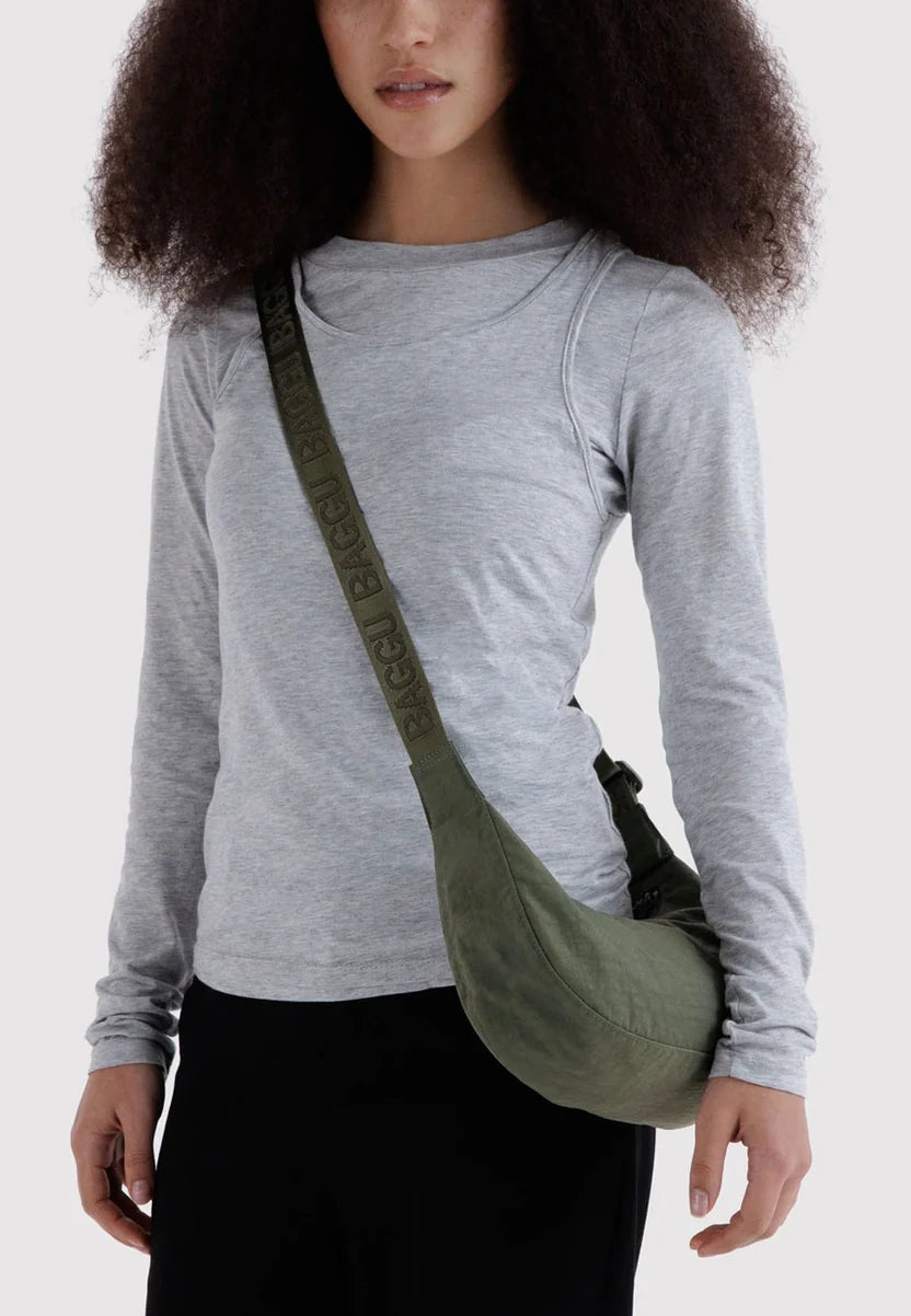 SMALL Nylon Crescent Bag CAPER