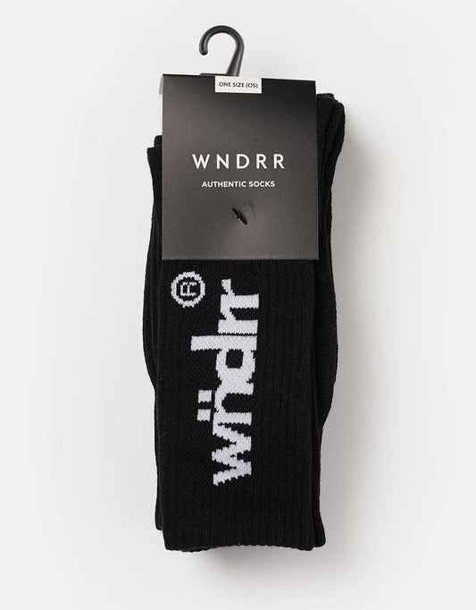 WNDRR // Offcut Socks 3pck BLACK