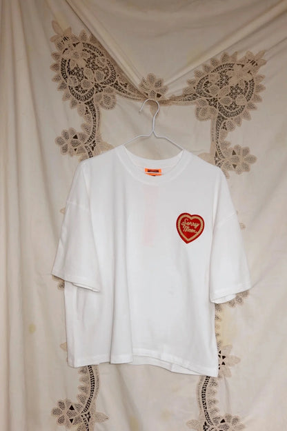 HAPPY LITTLE MOTHER // Sorry Mom Tee WHITE