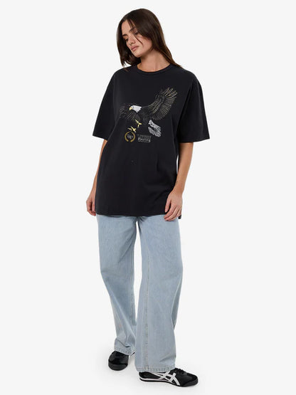 THRILLS // Speed Tour Oversized Tee WASHED BLACK