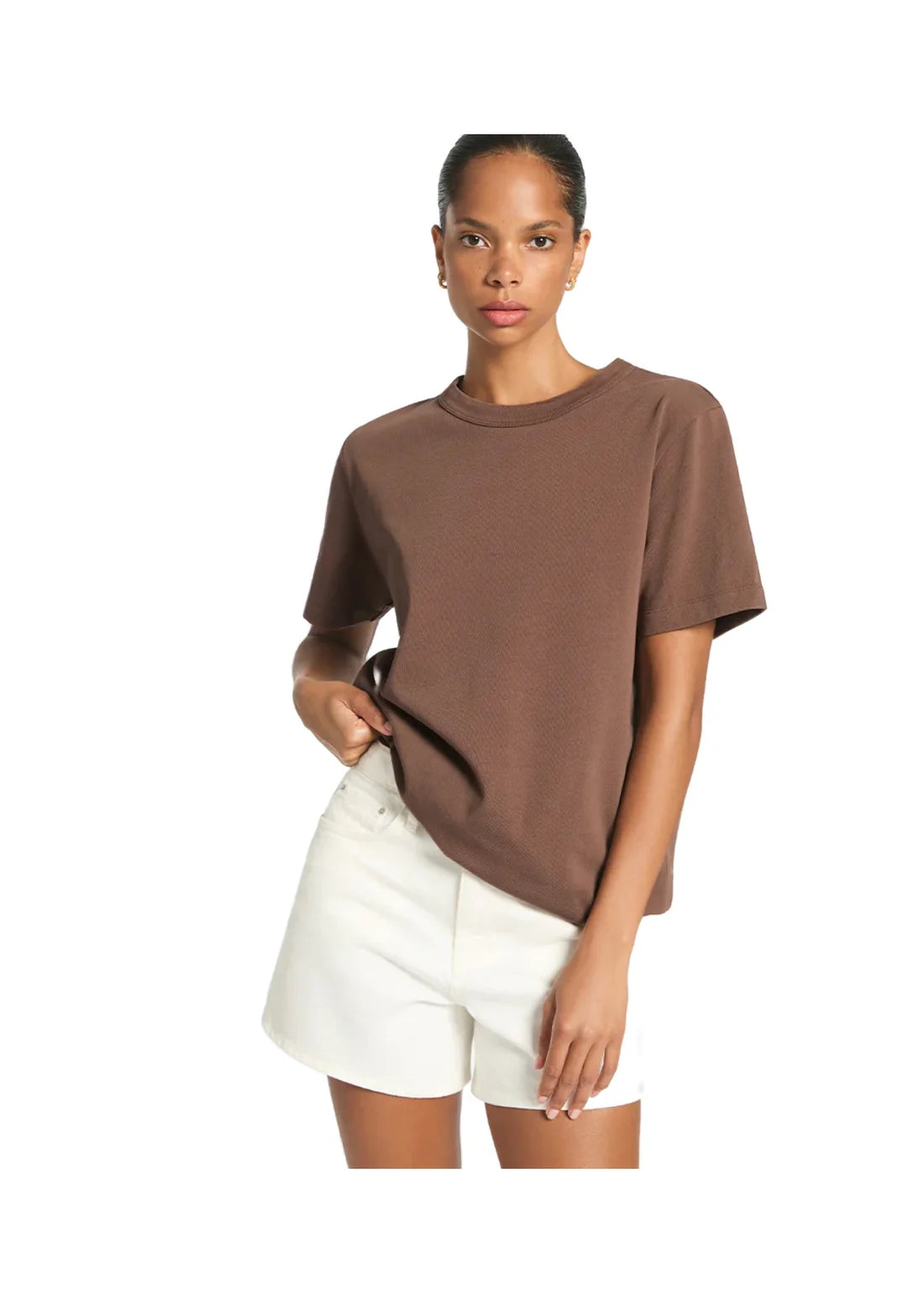 STATUS ANXIETY // Feels Right Tee COFFEE