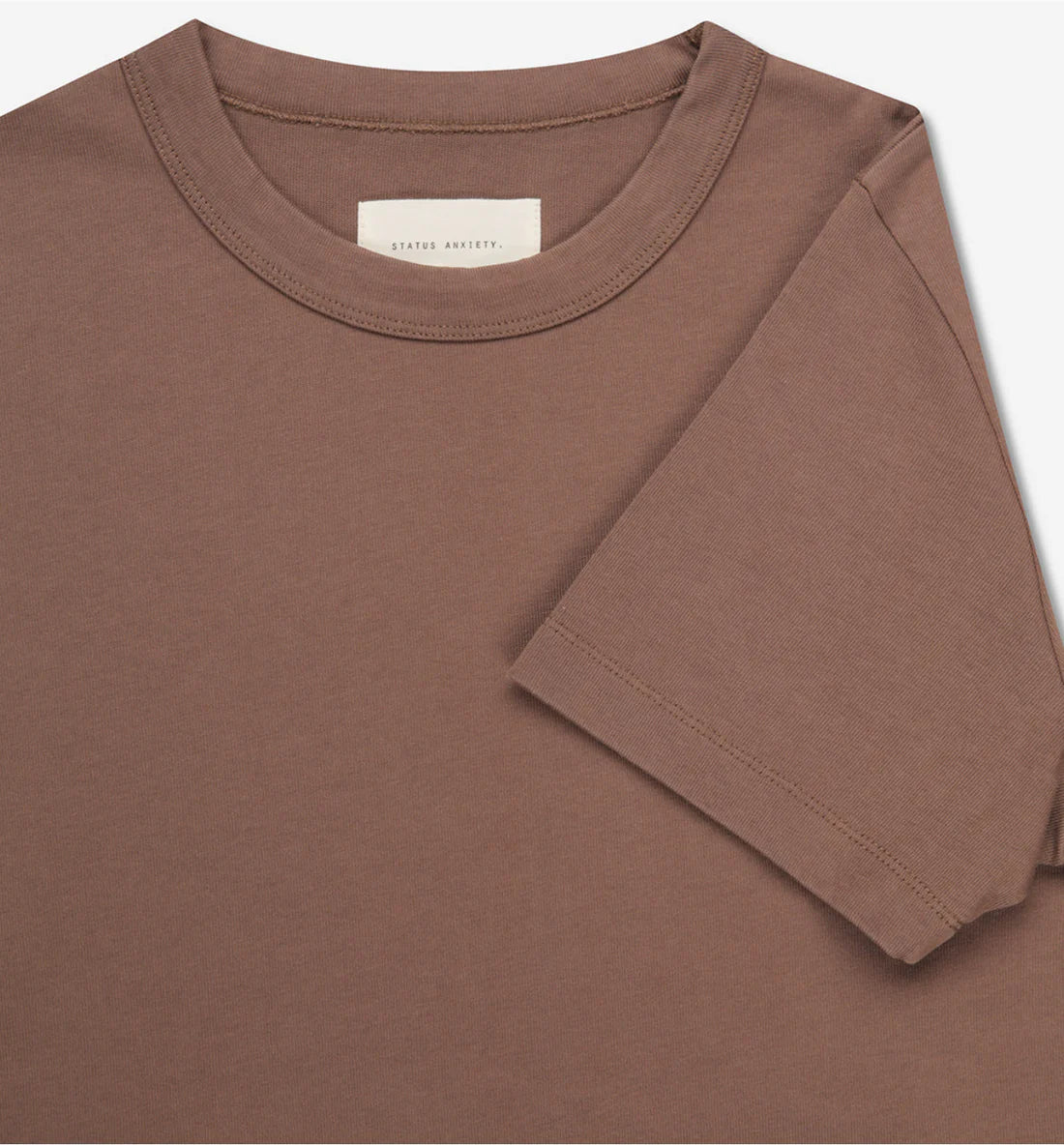 STATUS ANXIETY // Feels Right Tee COFFEE