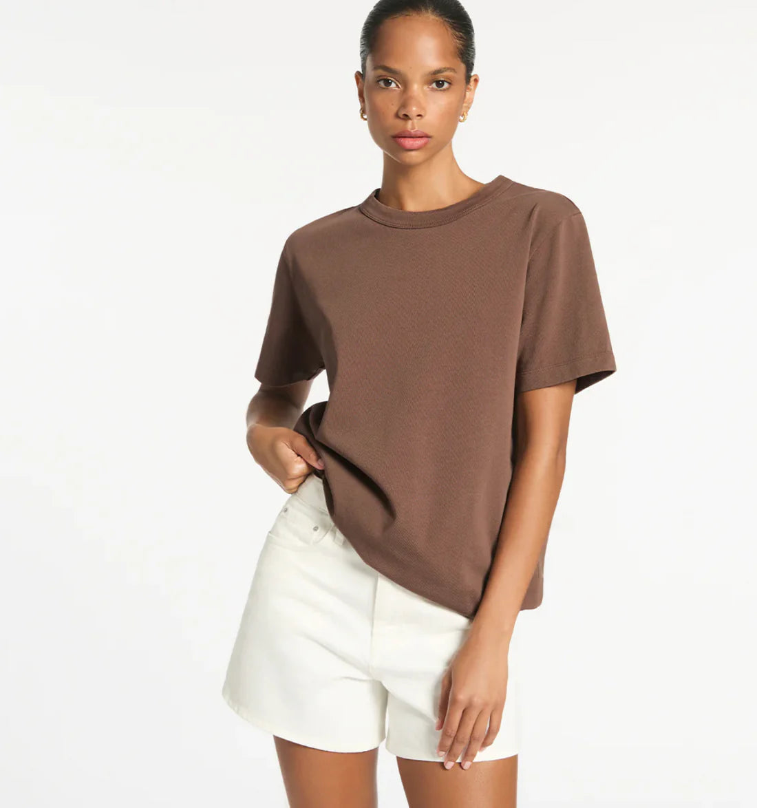 STATUS ANXIETY // Feels Right Tee COFFEE