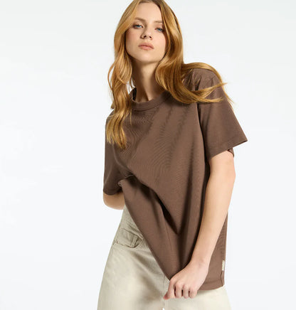 STATUS ANXIETY // Feels Right Tee COFFEE