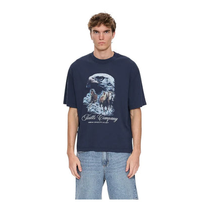 THRILLS // Superior Power Box Fit OS Crop Tee TOTAL ECLIPSE