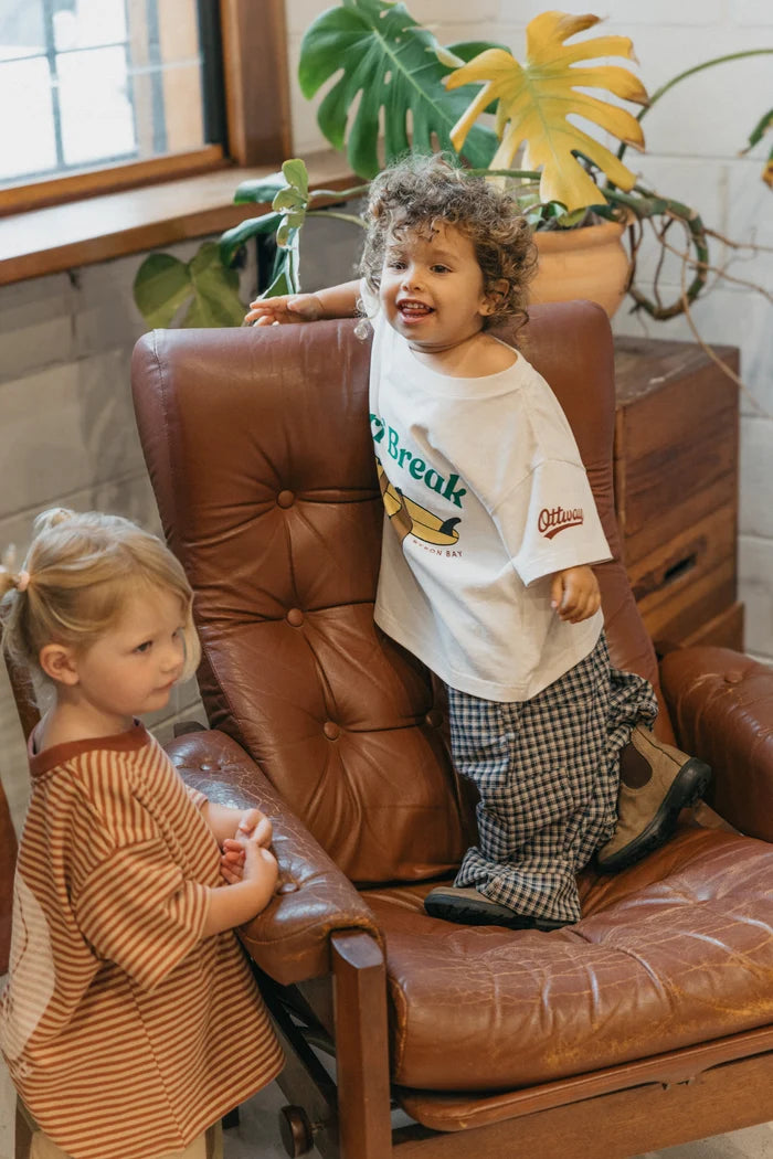 Surf Break Kids Tee OFF WHITE