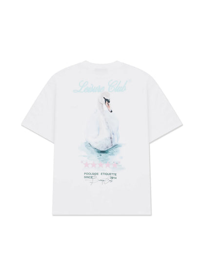 BARNEY COOLS // Swan Tee WHITE