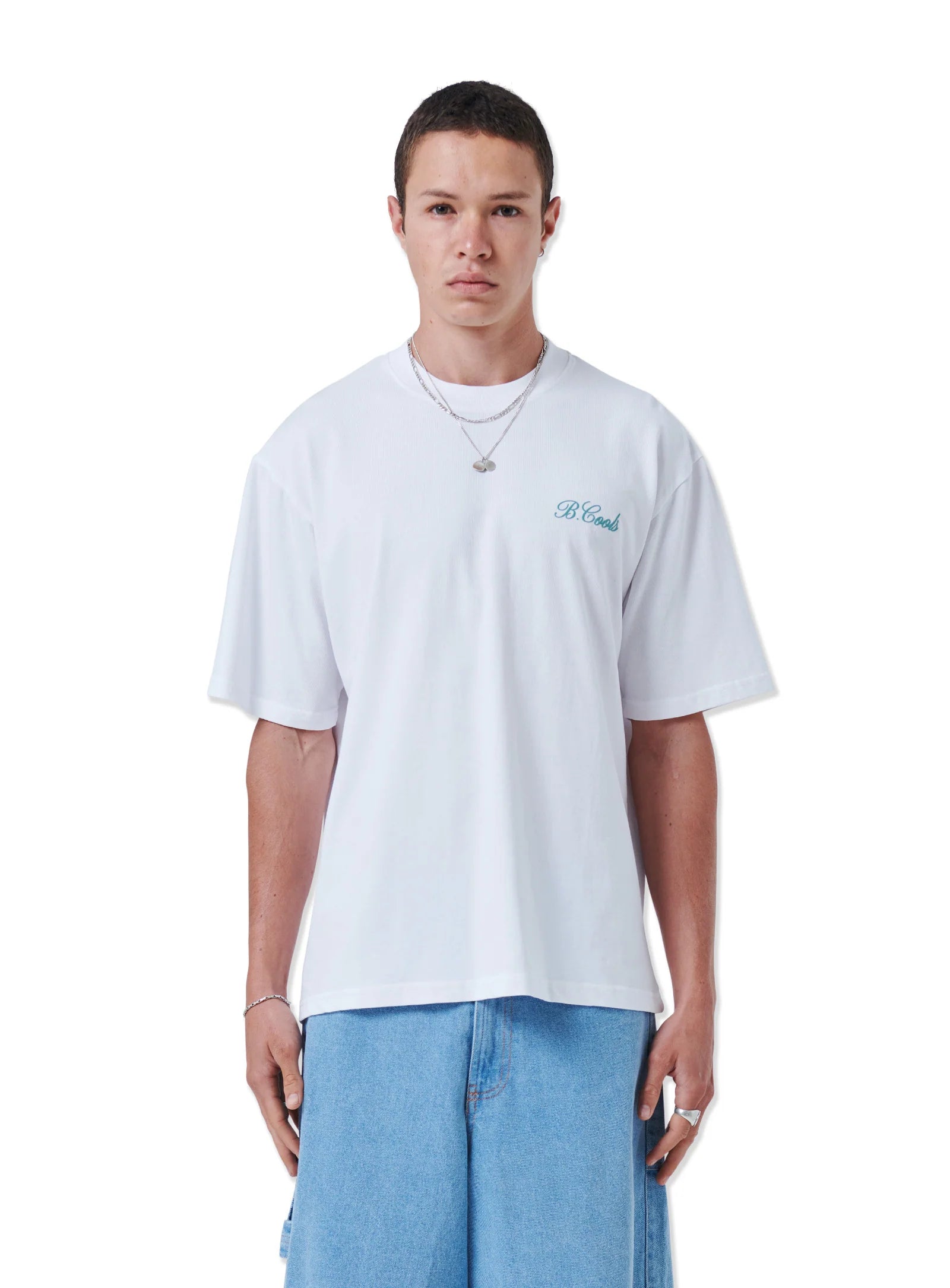 BARNEY COOLS // Swan Tee WHITE