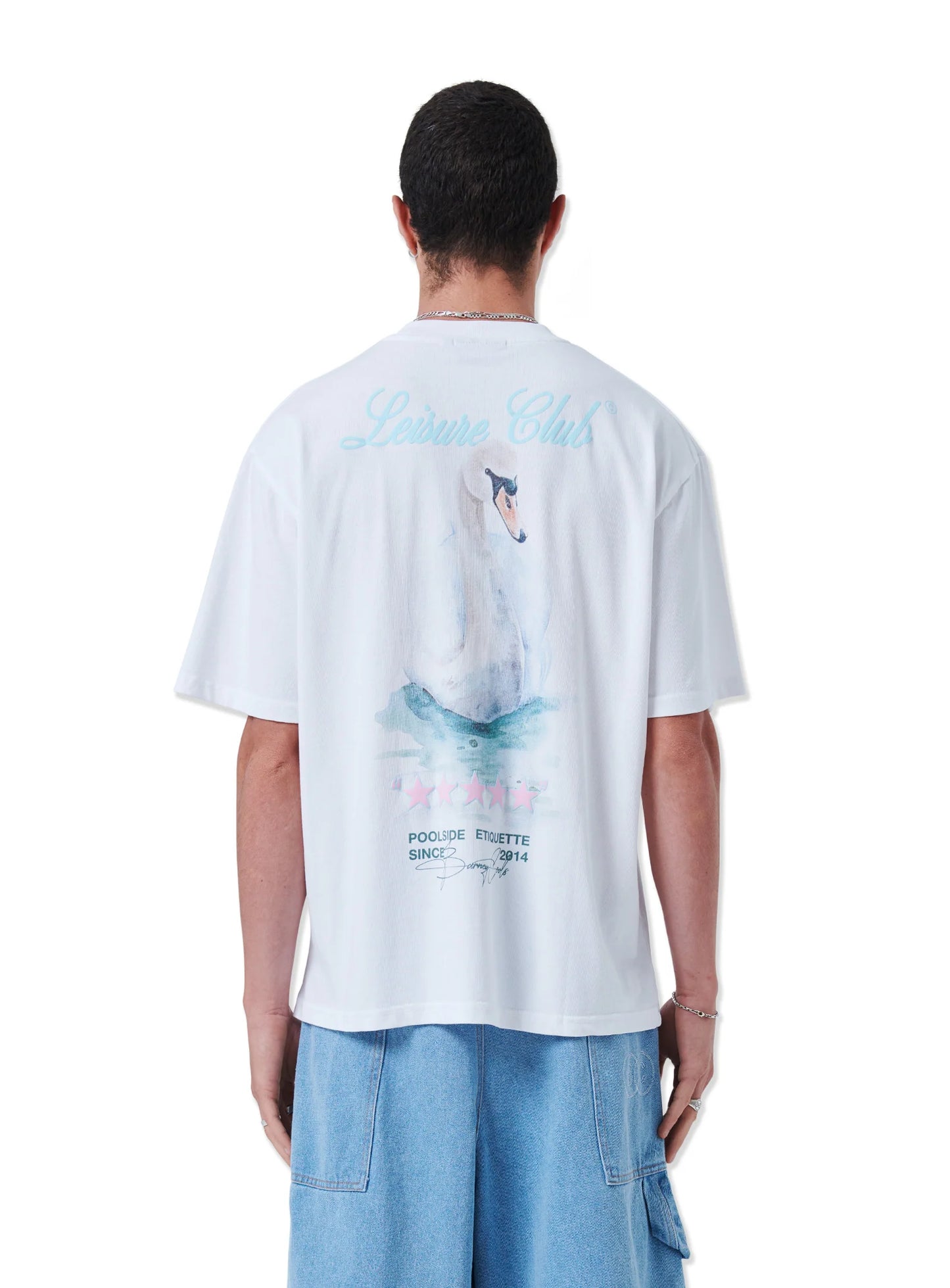 BARNEY COOLS // Swan Tee WHITE