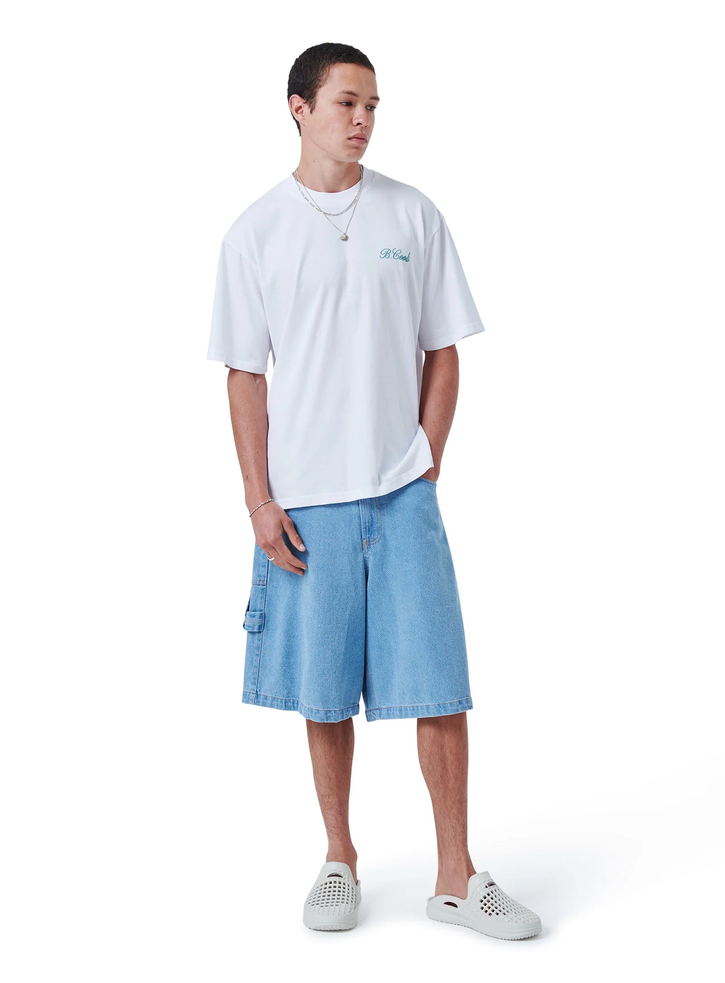 BARNEY COOLS // Swan Tee WHITE