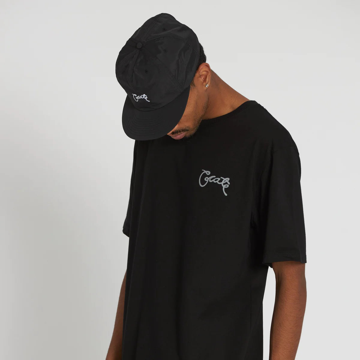 CRATE // Scripted T-Shirt BLACK/REFLECTIVE