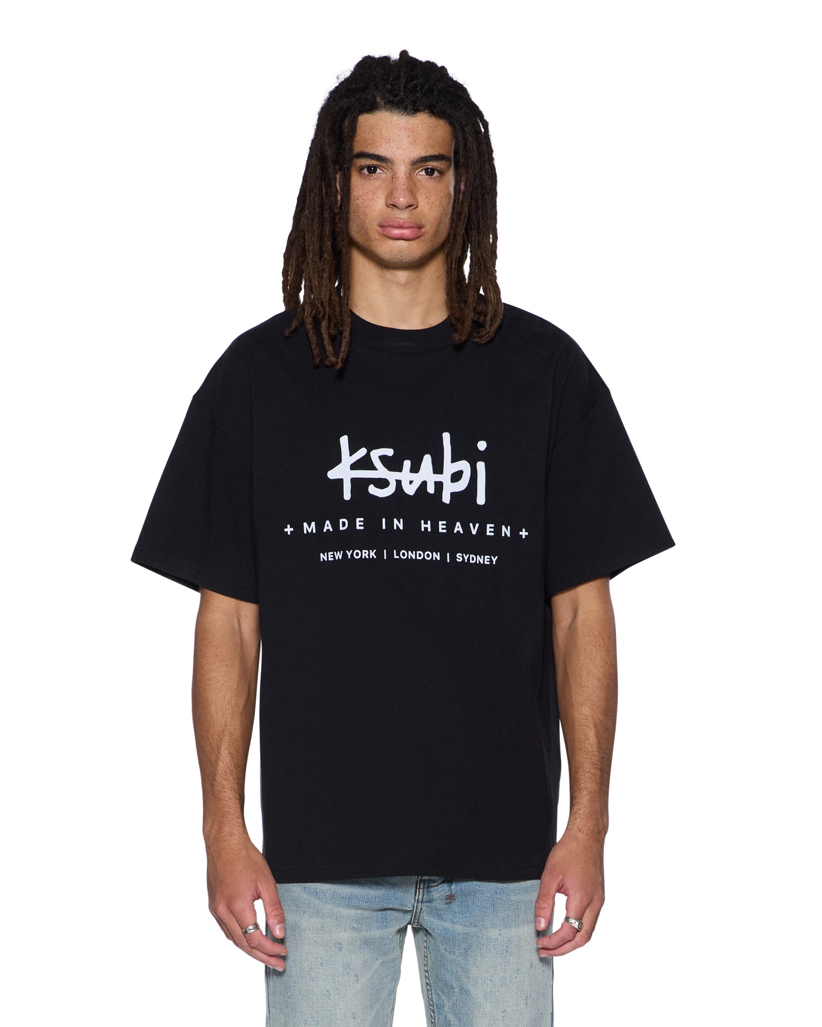 KSUBI // Plated Ekcess Tee JET BLACK