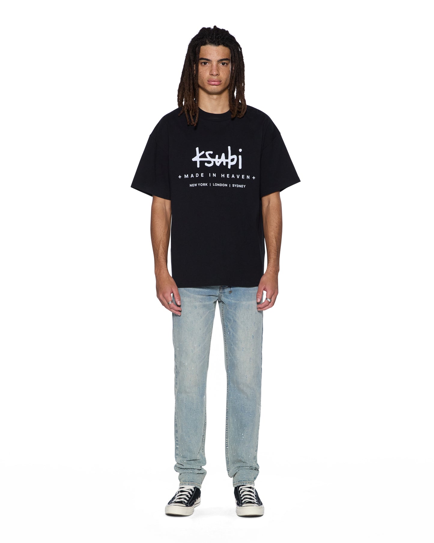 KSUBI // Plated Ekcess Tee JET BLACK