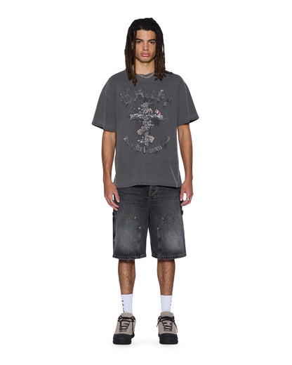 KSUBI // Thorned Ekcess Tee CHARCOAL