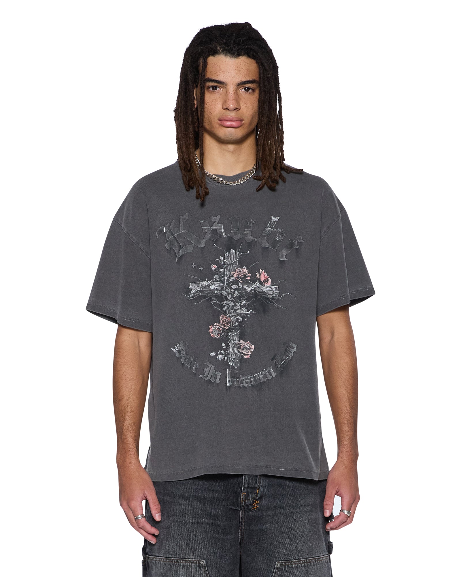 KSUBI // Thorned Ekcess Tee CHARCOAL