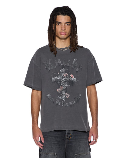 KSUBI // Thorned Ekcess Tee CHARCOAL
