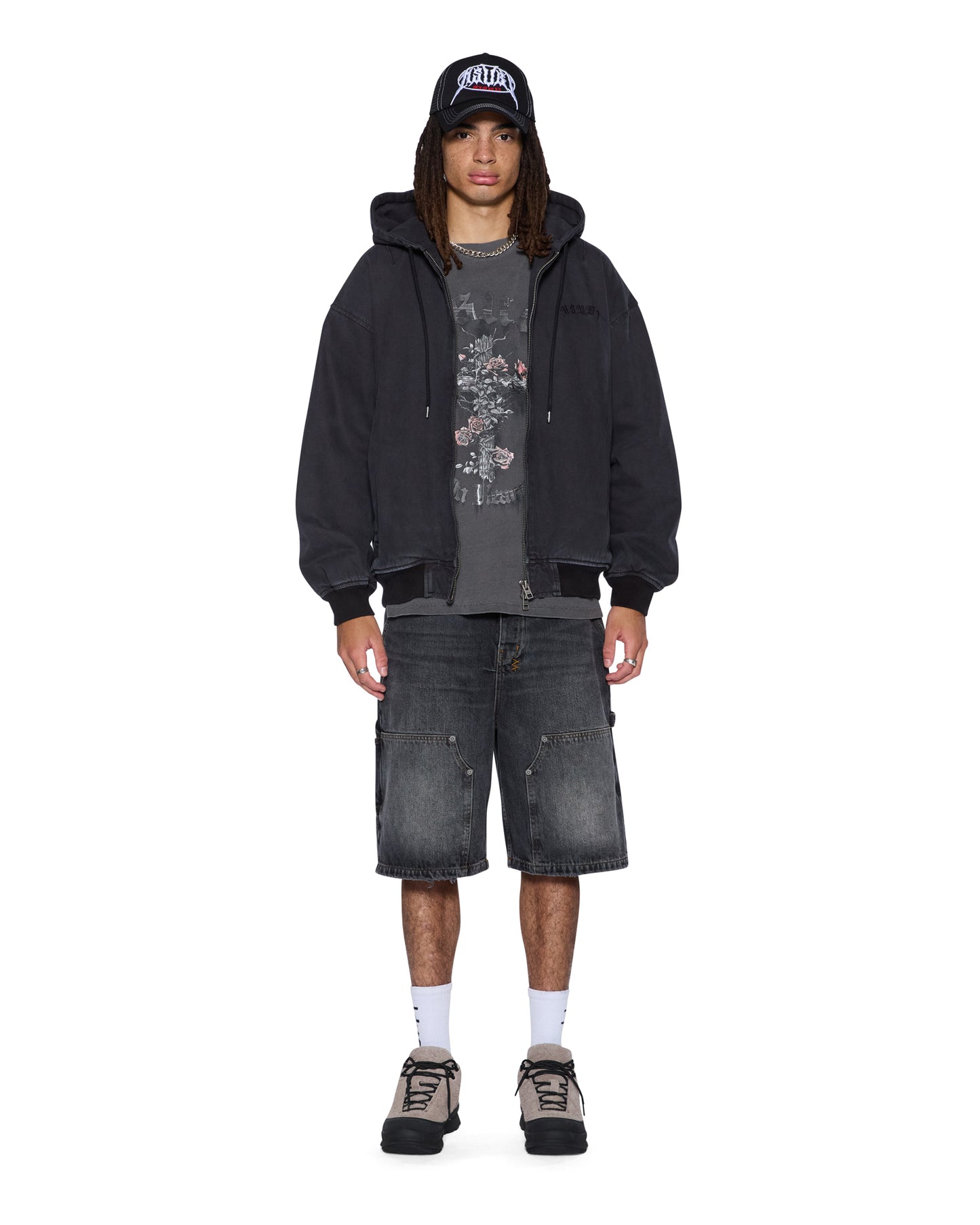 KSUBI // Thorned Ekcess Tee CHARCOAL