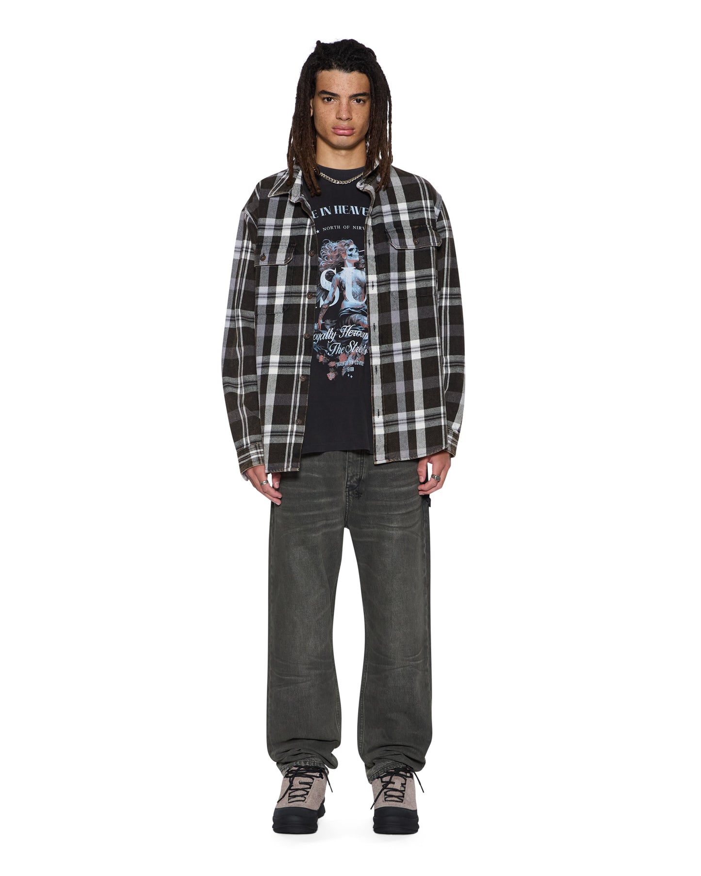KSUBI // Spirit Ekcess Tee Acid Black CHARCOAL
