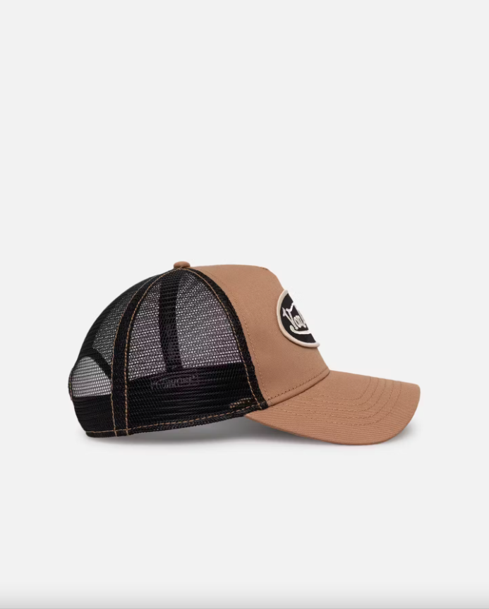 Unisex Trucker 51 Hat TAUPE BLACK