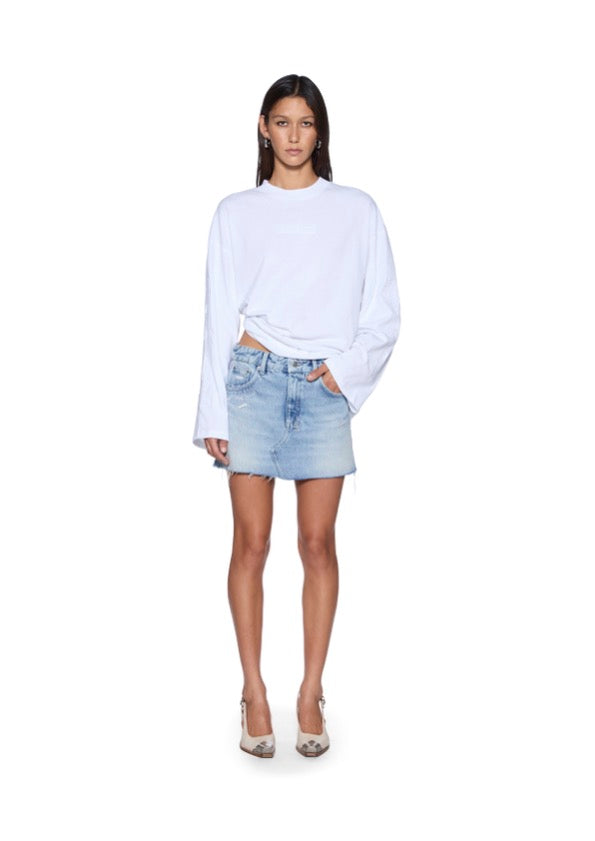 KSUBI // Sott Altar Boyfriend LS Tee WHITE