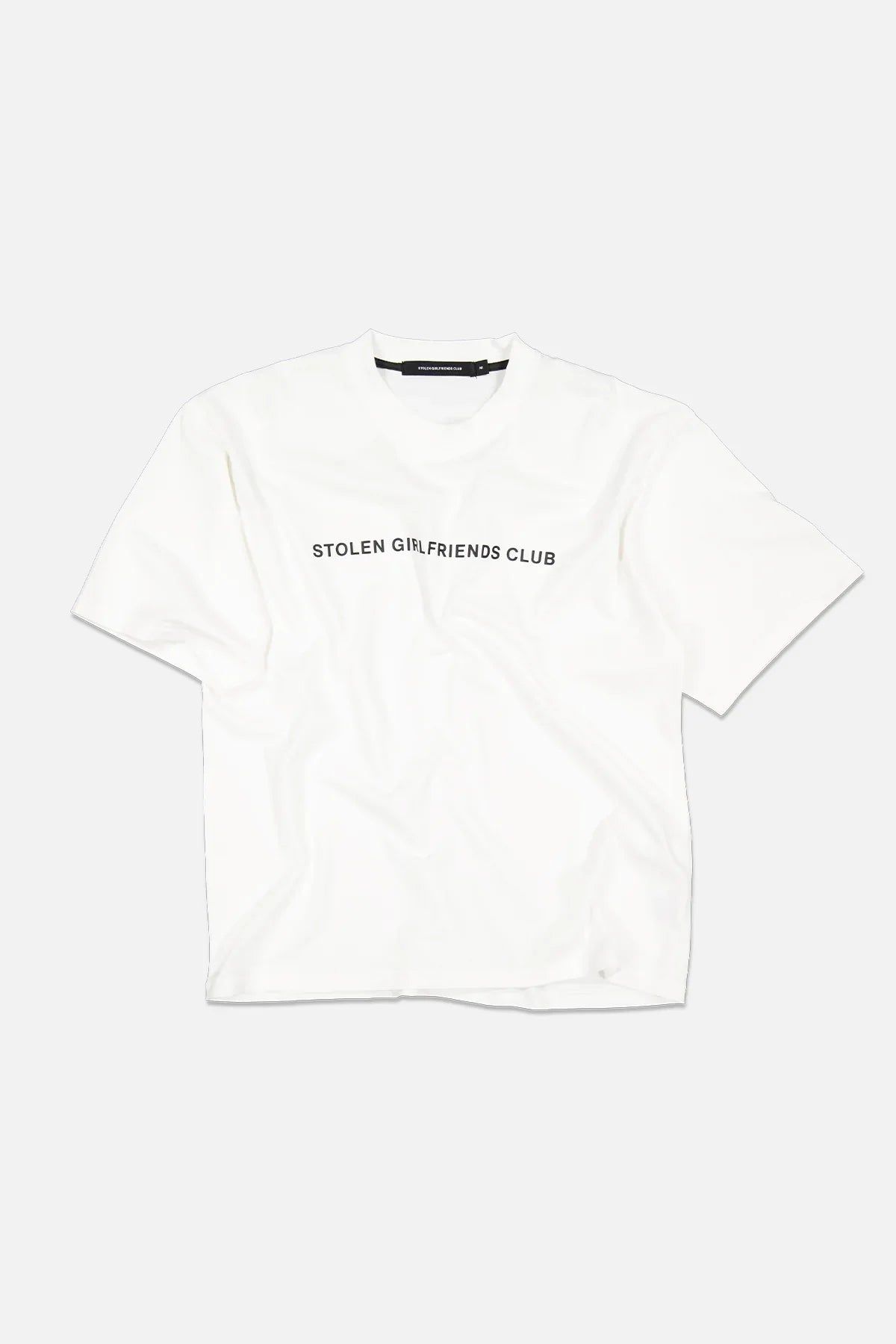 STOLEN GIRLFRIENDS CLUB // Text Logo Tee WHITE