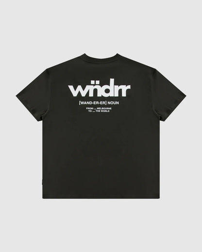 WNDRR // The World Box Fit Tee INK