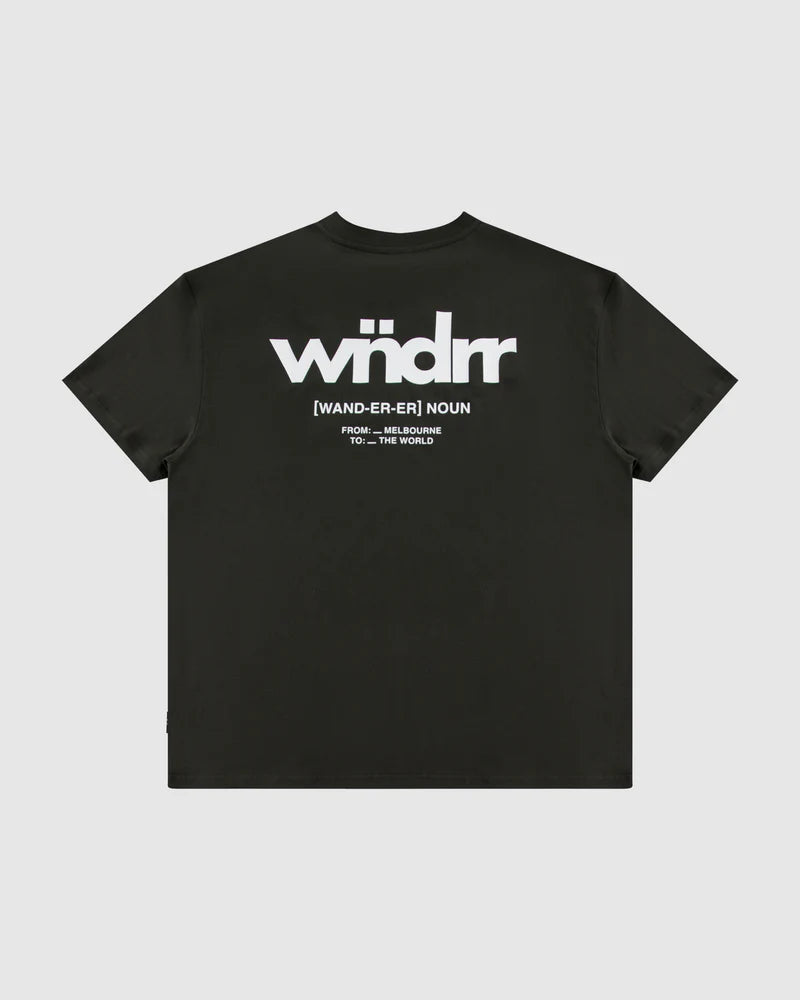 WNDRR // The World Box Fit Tee INK