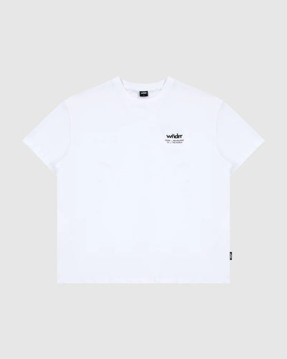 WNDRR // The World Box Fit Tee WHITE