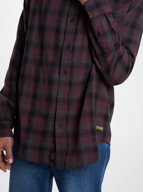 THRILLS // Union Check LS Shirt WINE