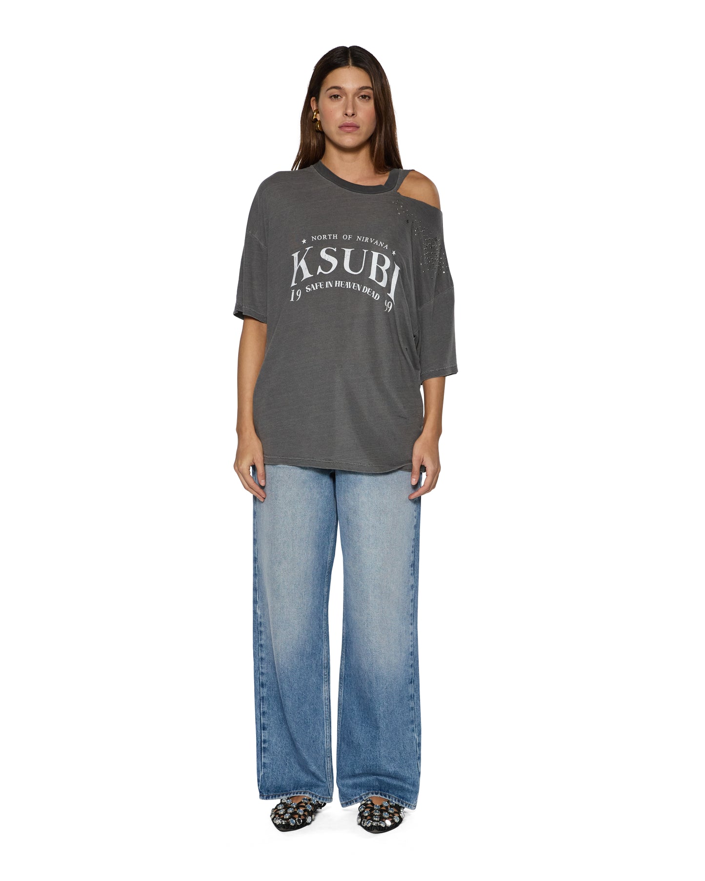 KSUBI // Renaissance Oh G SS Tee CHARCOAL