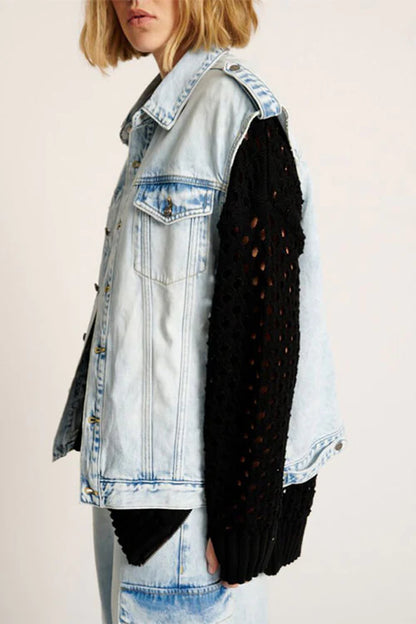 ONE TEASPOON // Oversized Denim Trucker DEPECHE BLUE