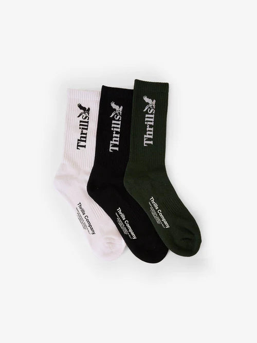 Workwear 3 Pack Sock GRAPELEAF/BLACK/WHITE