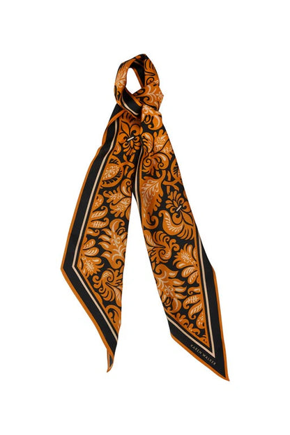 KAREN WALKER // Tapestry Floral Sash Scarf TOBACCO