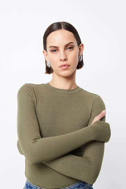 MOSSMAN // Brooklyn Top KHAKI