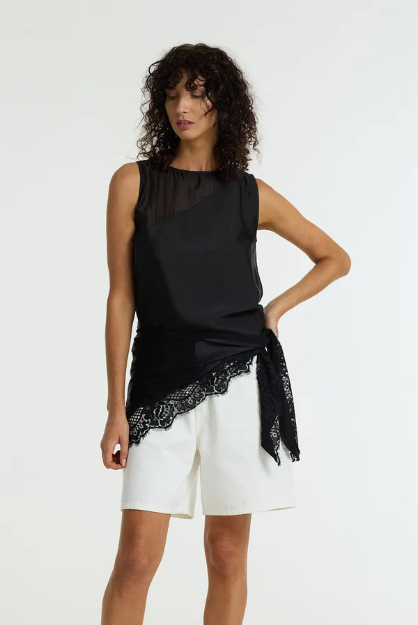 The Lace Edit Bandana BLACK