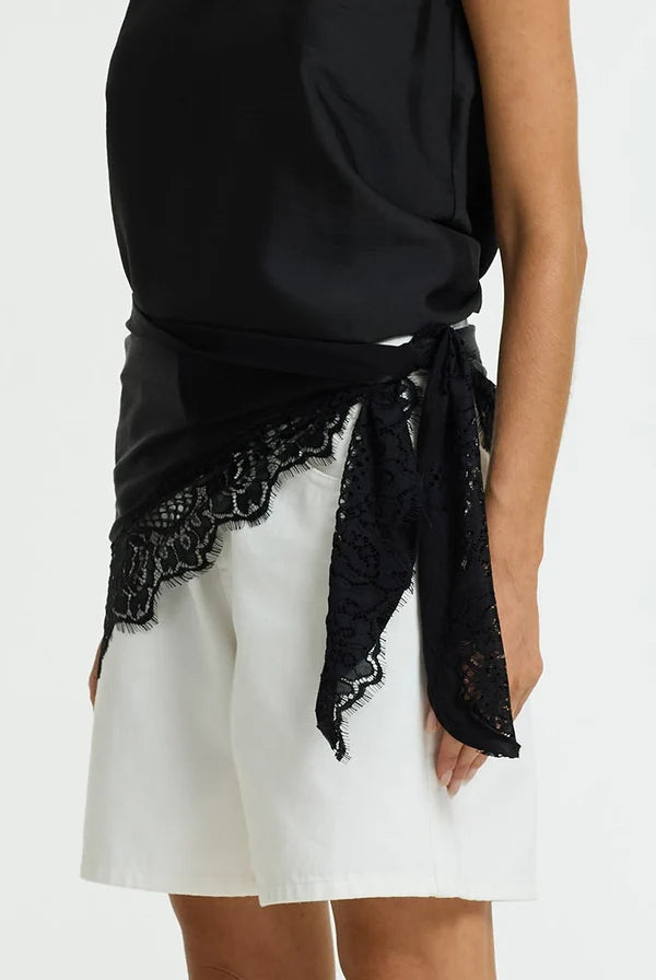 The Lace Edit Bandana BLACK