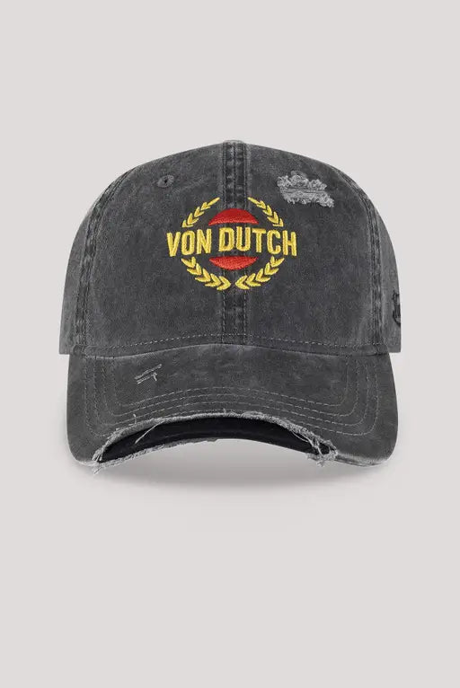 The Rival Dad Cap WASHED BLACK