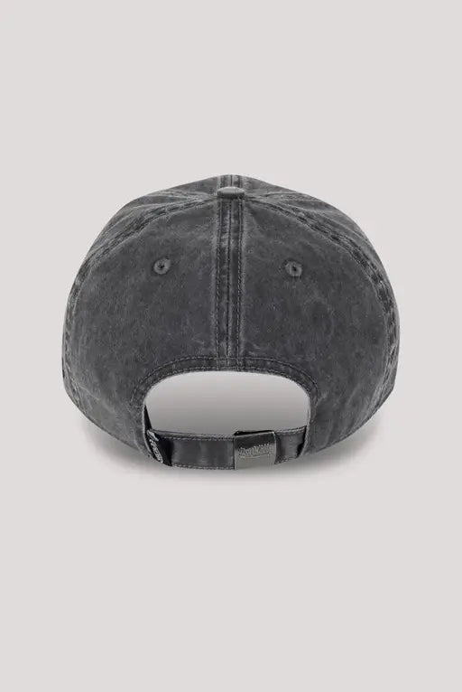 The Rival Dad Cap WASHED BLACK