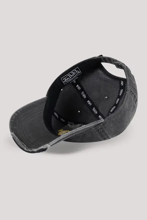 The Rival Dad Cap WASHED BLACK