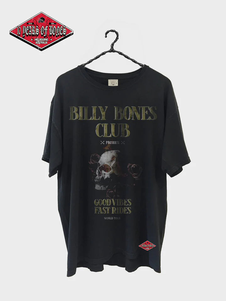 BILLY BONES // The Tour Tee BLACK