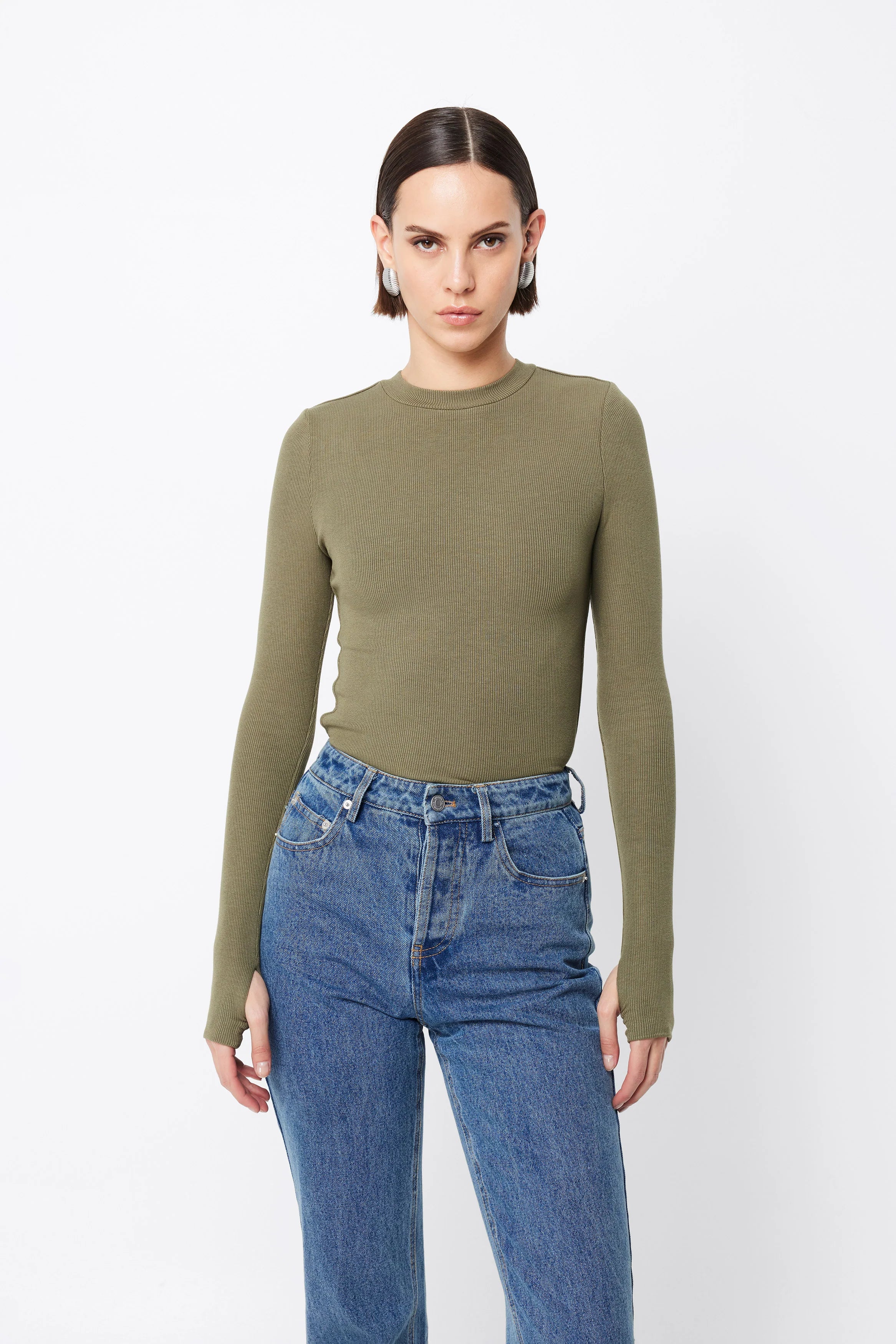 MOSSMAN // Brooklyn Top KHAKI