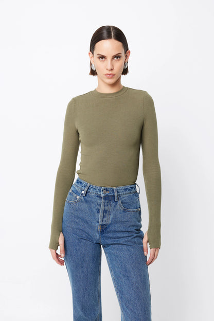 MOSSMAN // Brooklyn Top KHAKI