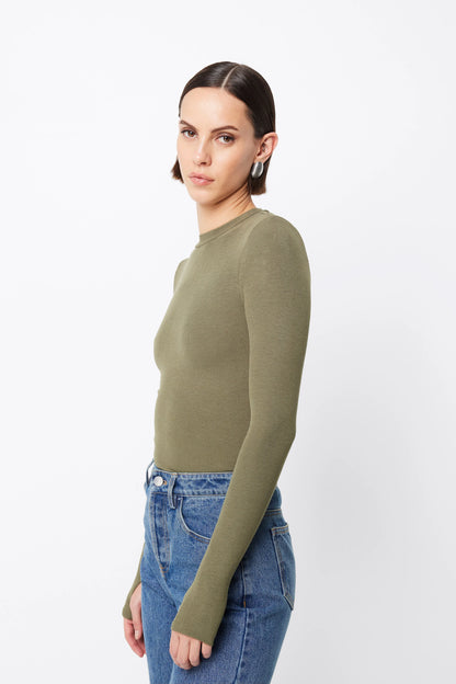 MOSSMAN // Brooklyn Top KHAKI