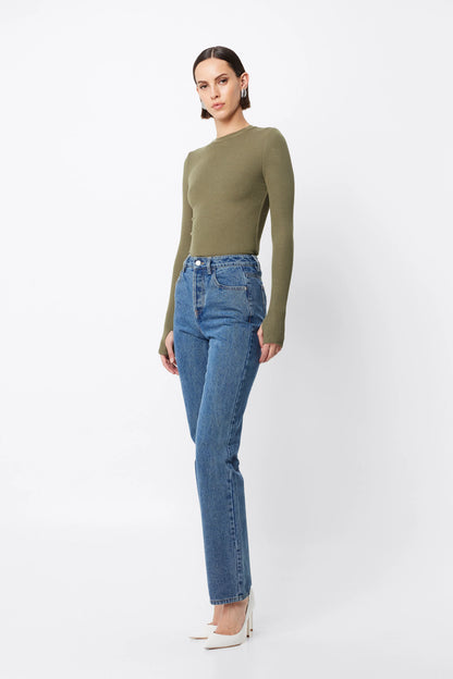 MOSSMAN // Brooklyn Top KHAKI