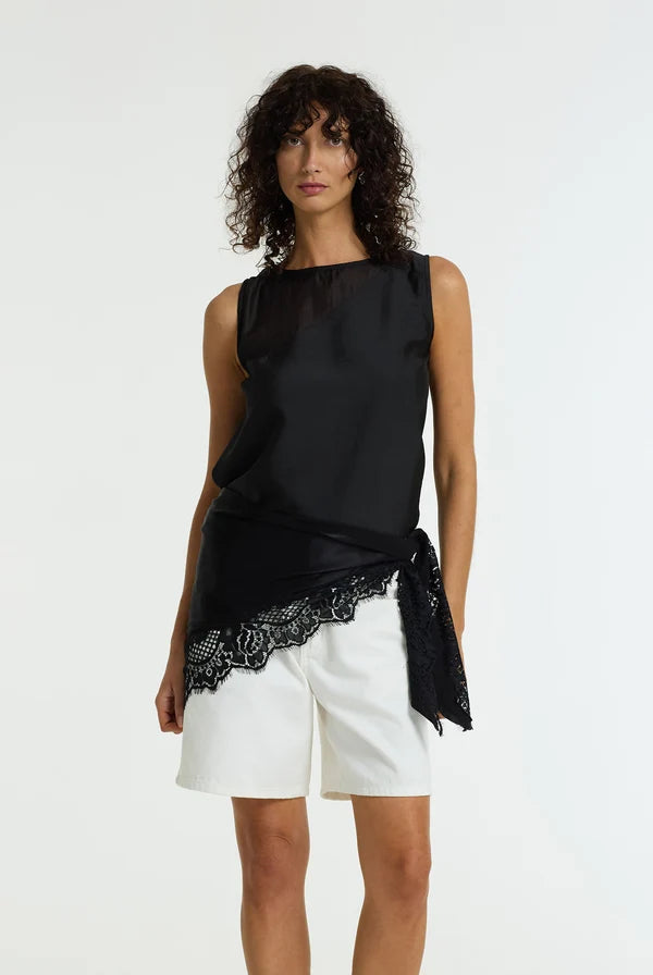 The Lace Edit Bandana BLACK